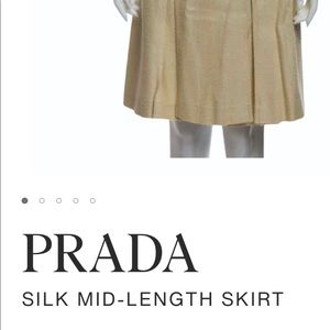 Prada silk skirt
